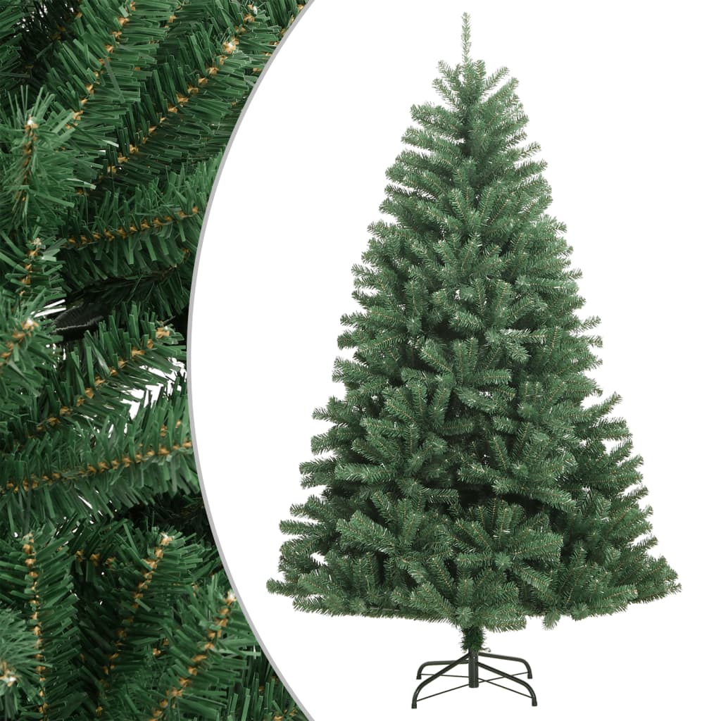 Kunstkerstboom met scharnieren met standaard 120 cm groen is nu te koop bij PeponiXL, paradijselijk wonen!