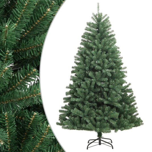 Kunstkerstboom met scharnieren en standaard 210 cm groen is nu te koop bij PeponiXL, paradijselijk wonen!