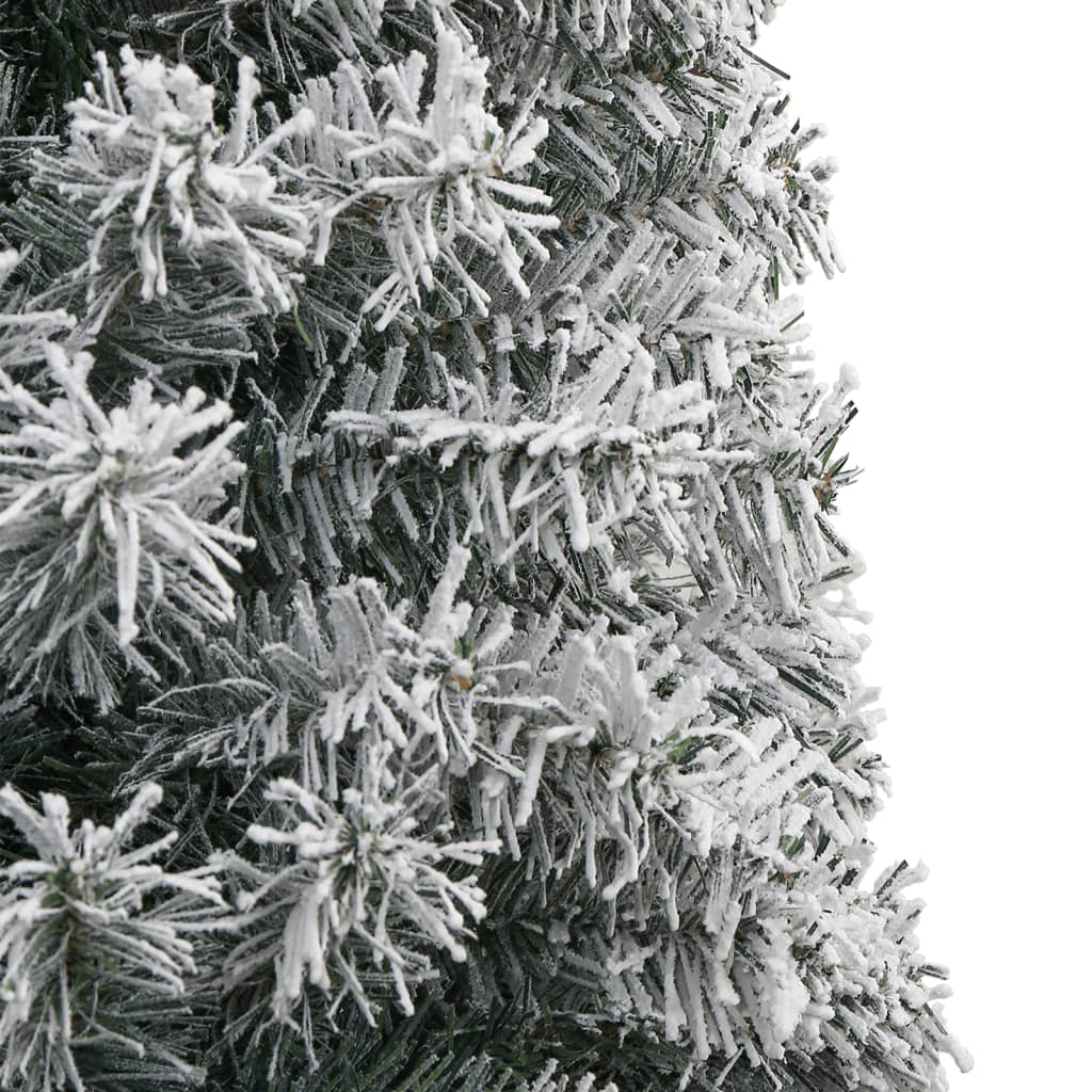 Kunstkerstboom smal met standaard en sneeuw 300 cm PVC is nu te koop bij PeponiXL, paradijselijk wonen!