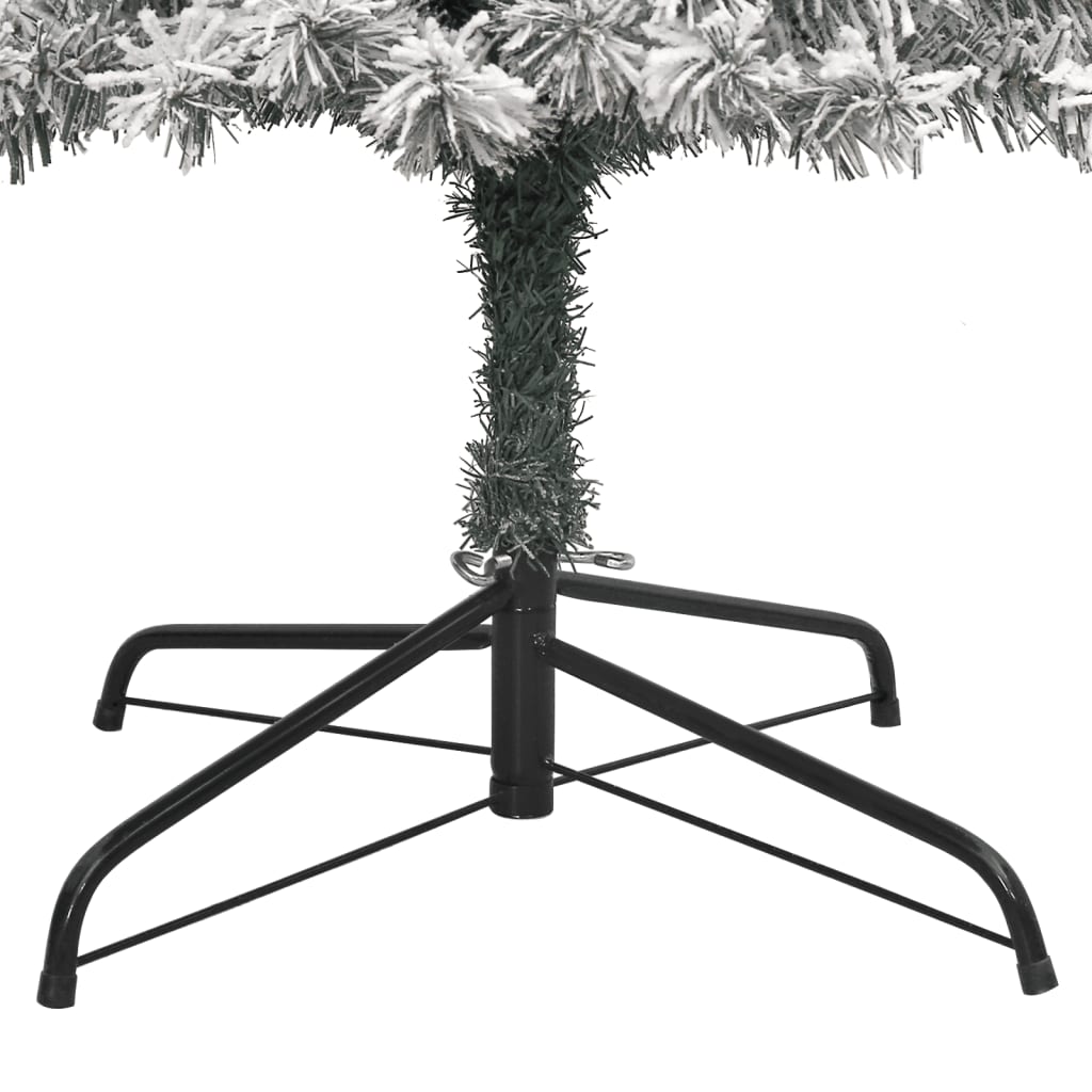 Kunstkerstboom smal met standaard en sneeuw 300 cm PVC is nu te koop bij PeponiXL, paradijselijk wonen!