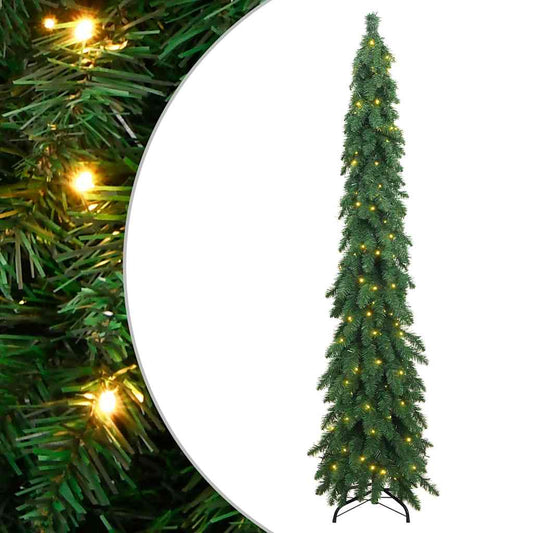 Kunstkerstboom met verlichting 130 LED's 210 cm is nu te koop bij PeponiXL, paradijselijk wonen!