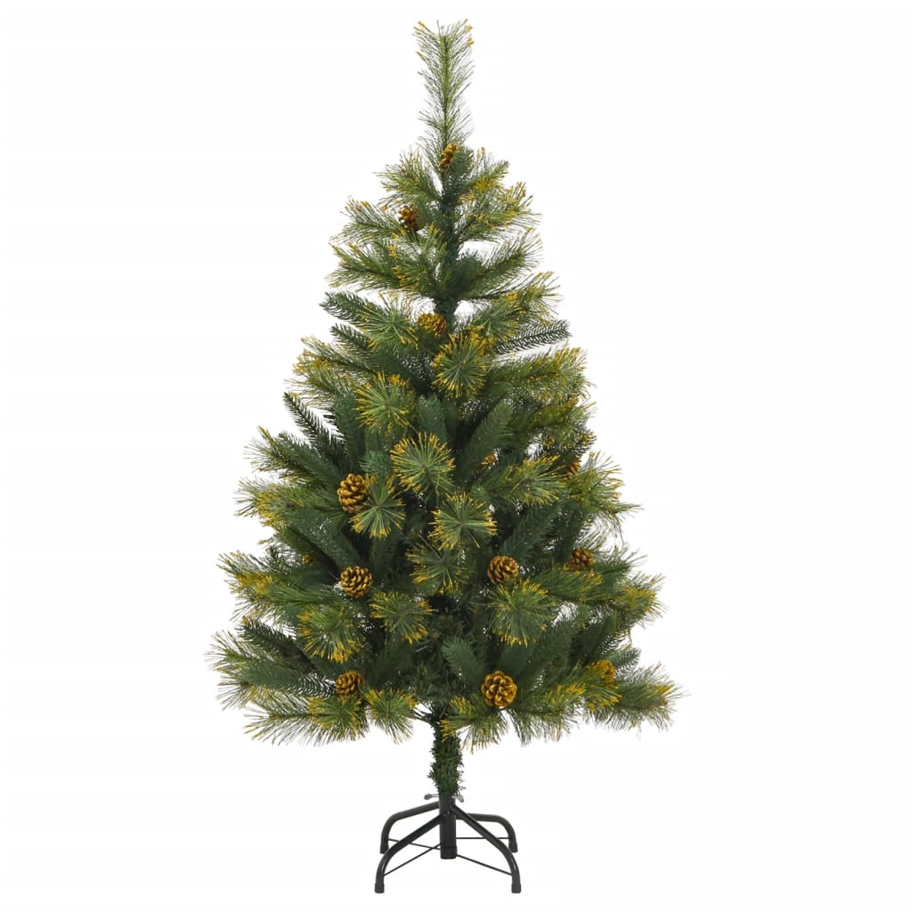Kunstkerstboom met scharnieren en dennenappels 120 cm is nu te koop bij PeponiXL, paradijselijk wonen!