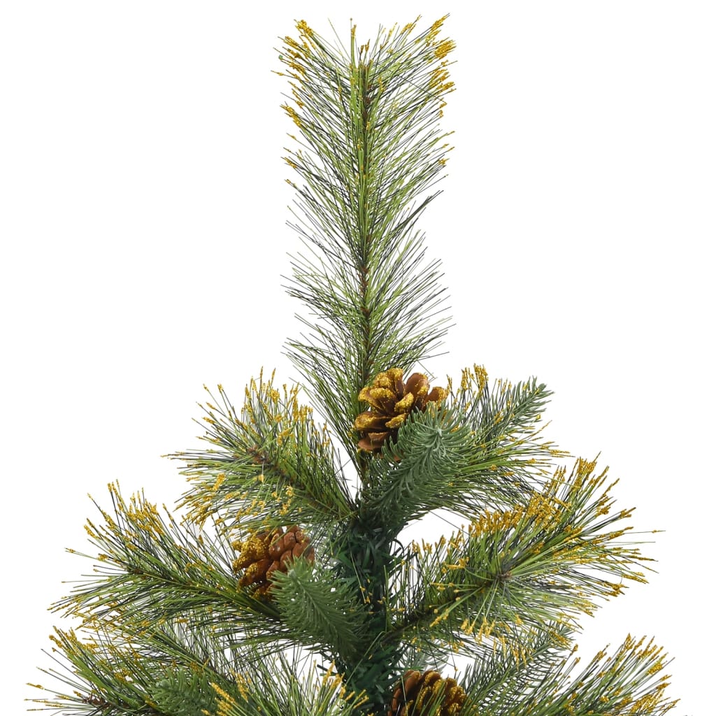 Kunstkerstboom met scharnieren en dennenappels 120 cm is nu te koop bij PeponiXL, paradijselijk wonen!
