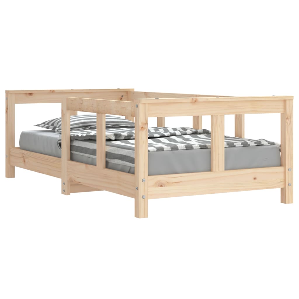 Kinderbedframe 70x140 cm massief grenenhout is nu te koop bij PeponiXL, paradijselijk wonen!