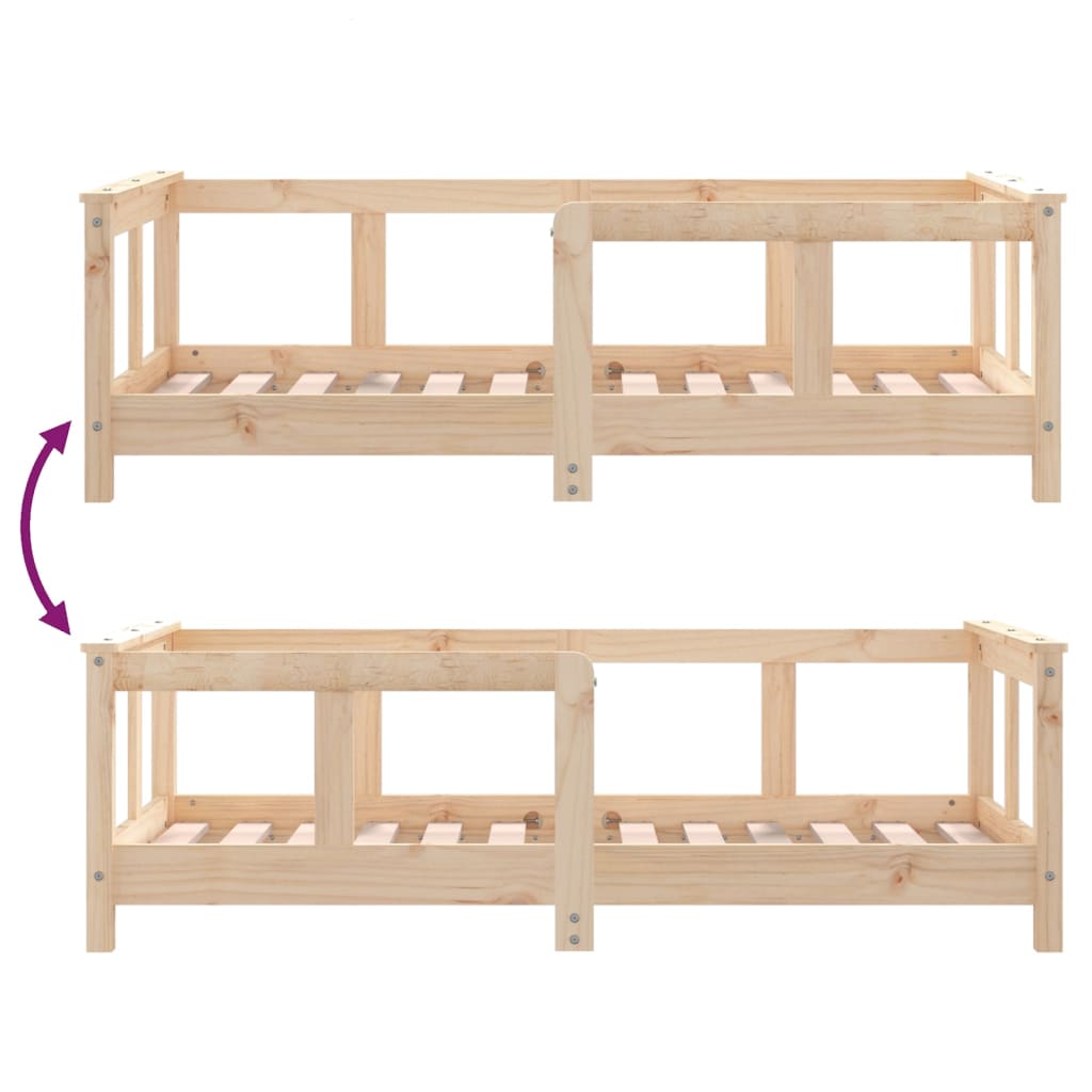 Kinderbedframe 70x140 cm massief grenenhout is nu te koop bij PeponiXL, paradijselijk wonen!