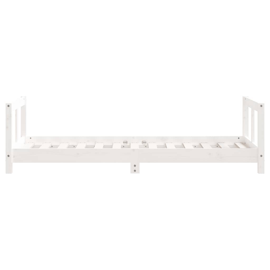Kinderbedframe 80x160 cm massief grenenhout wit is nu te koop bij PeponiXL, paradijselijk wonen!