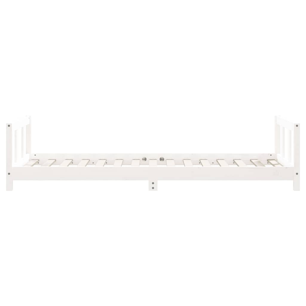 Kinderbedframe 90x190 cm massief grenenhout wit is nu te koop bij PeponiXL, paradijselijk wonen!