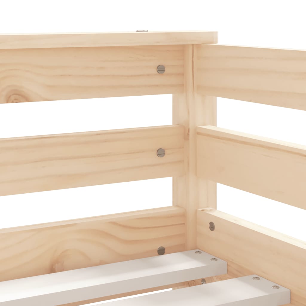 Kinderbedframe met lades 70x140 cm massief grenenhout is nu te koop bij PeponiXL, paradijselijk wonen!