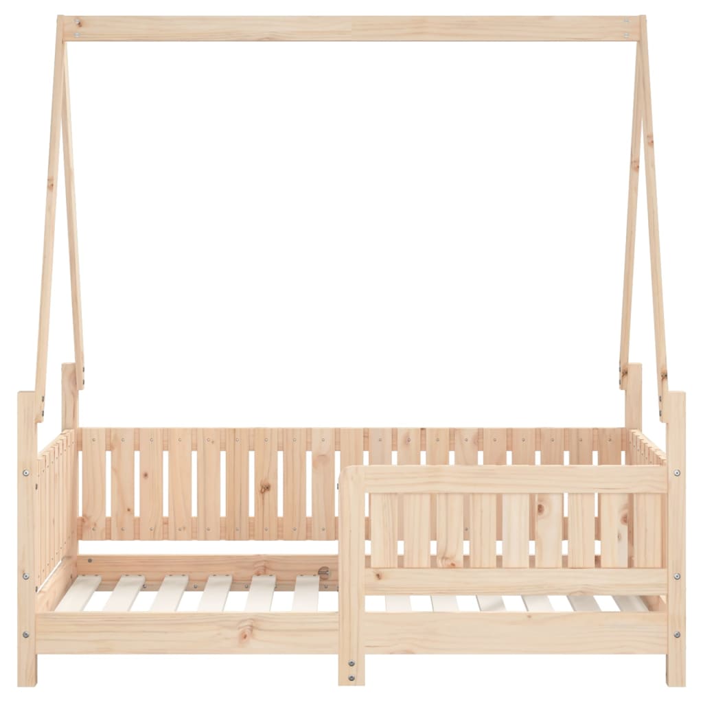 Kinderbedframe 70x140 cm massief grenenhout is nu te koop bij PeponiXL, paradijselijk wonen!