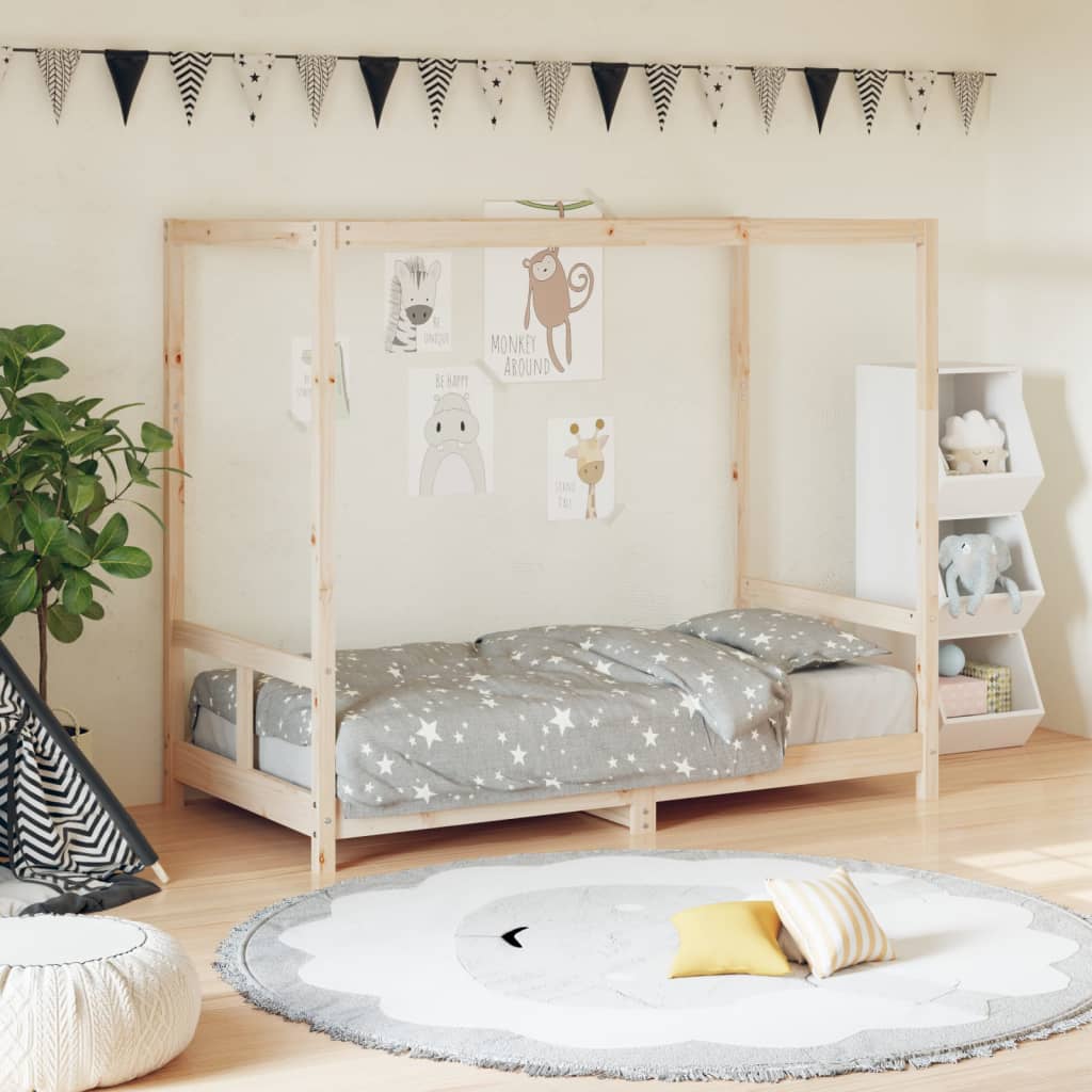 Kinderbedframe 80x160 cm massief grenenhout is nu te koop bij PeponiXL, paradijselijk wonen!