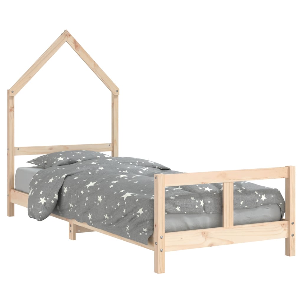 Kinderbedframe 80x200 cm massief grenenhout is nu te koop bij PeponiXL, paradijselijk wonen!