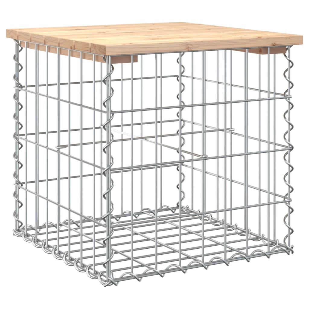 Tuinbank schanskorfontwerp 43x44x42 cm massief grenenhout is nu te koop bij PeponiXL, paradijselijk wonen!