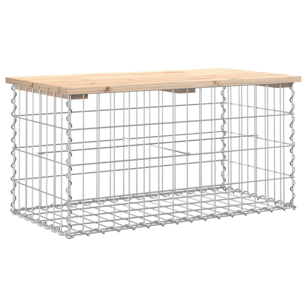 Tuinbank Schanskorfontwerp 83x44x42 cm massief grenenhout is nu te koop bij PeponiXL, paradijselijk wonen!