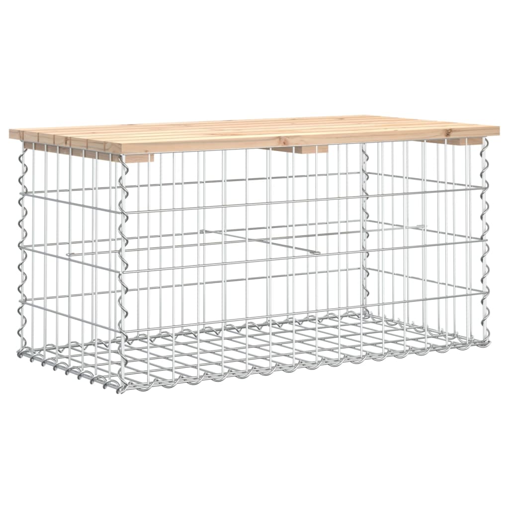 Tuinbank Schanskorfontwerp 83x44x42 cm massief grenenhout is nu te koop bij PeponiXL, paradijselijk wonen!