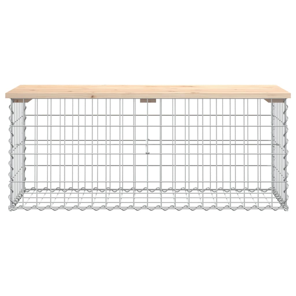 Tuinbank Schanskorfontwerp 103x44x42 cm massief grenenhout is nu te koop bij PeponiXL, paradijselijk wonen!