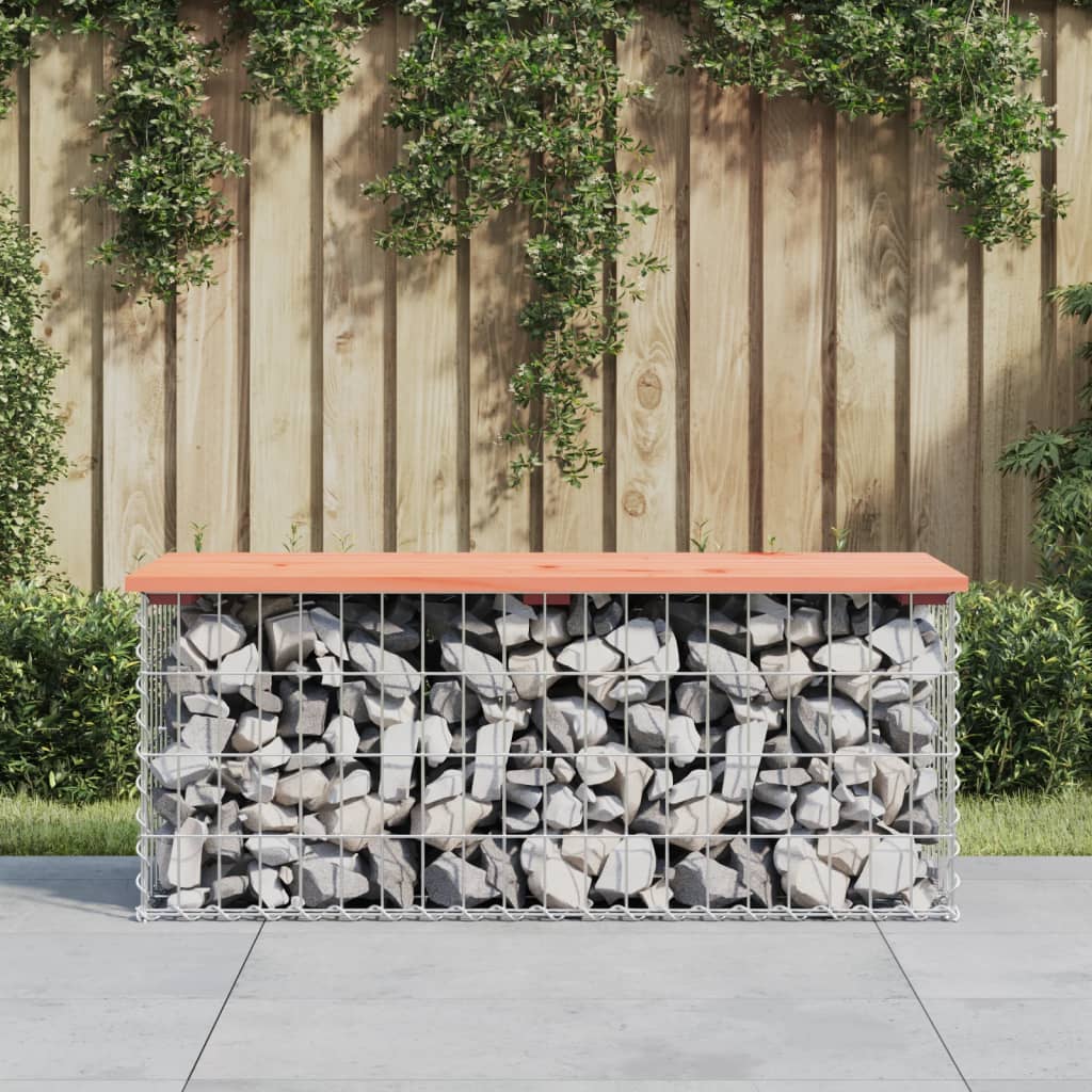 Tuinbank schanskorfontwerp 103x44x42 cm massief douglashout is nu te koop bij PeponiXL, paradijselijk wonen!