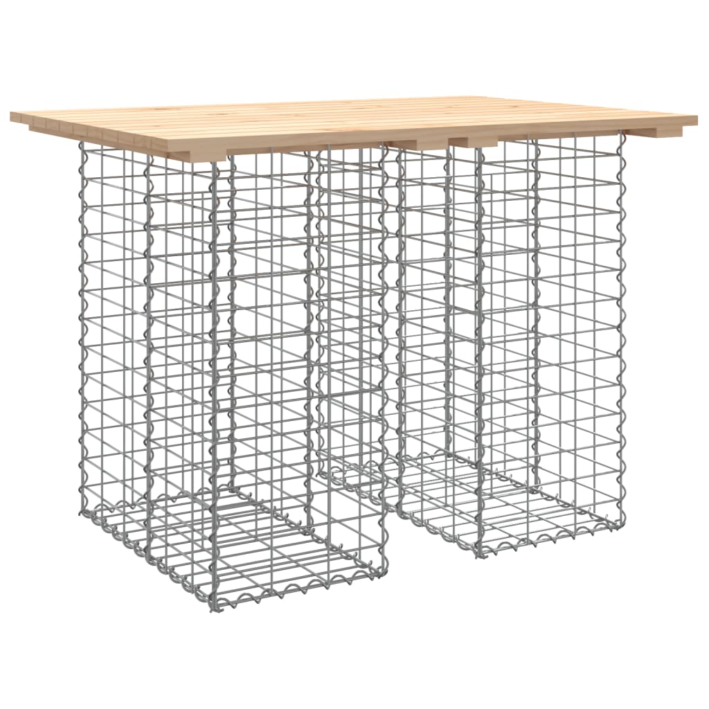 Tuintafel schanskorfontwerp 100x70x72 cm massief grenenhout is nu te koop bij PeponiXL, paradijselijk wonen!