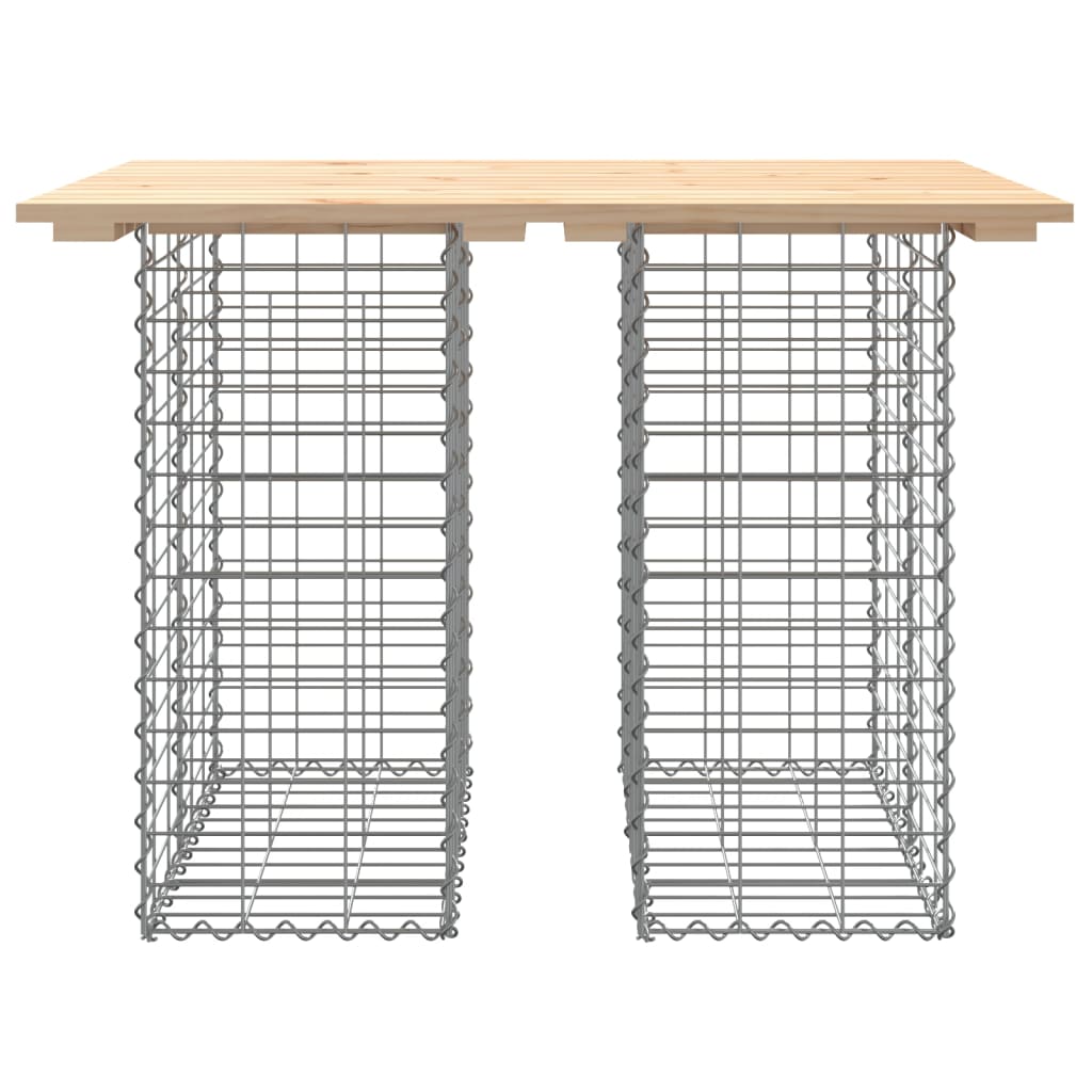 Tuintafel schanskorfontwerp 100x70x72 cm massief grenenhout is nu te koop bij PeponiXL, paradijselijk wonen!