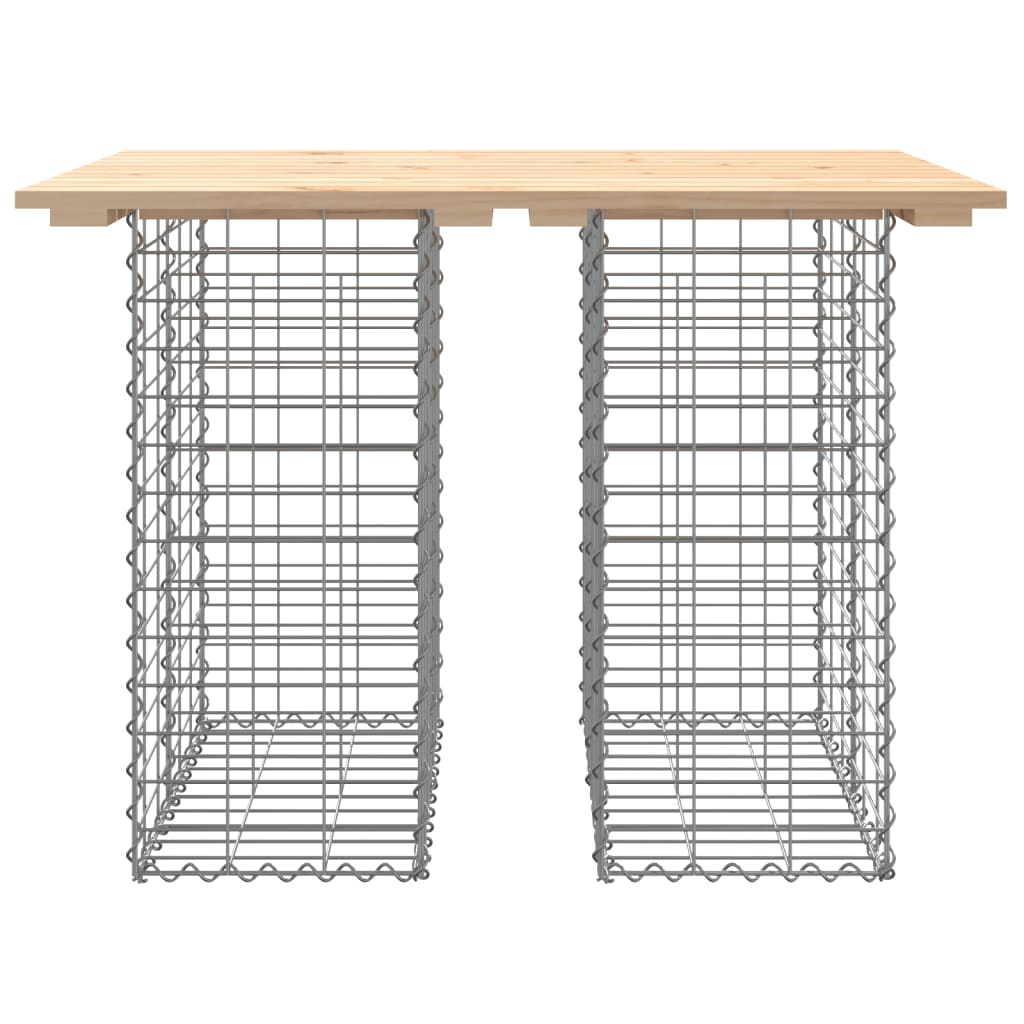 Tuintafel schanskorfontwerp 100x70x72 cm massief grenenhout is nu te koop bij PeponiXL, paradijselijk wonen!