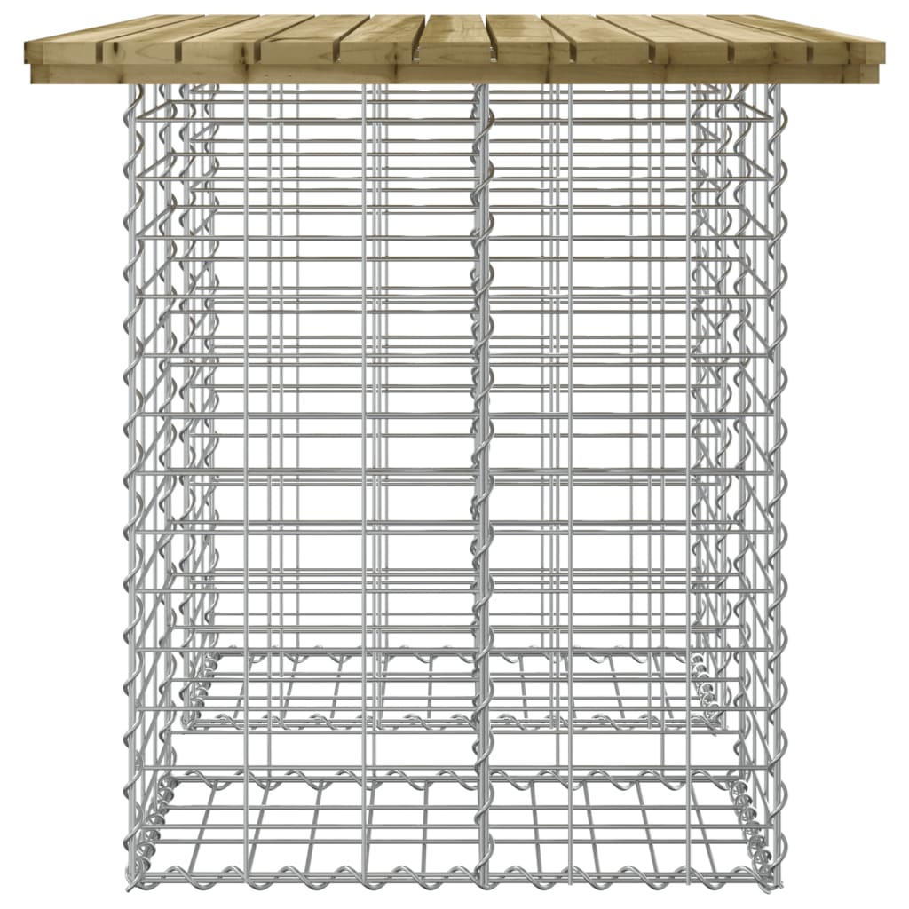 Tuintafel schanskorfontwerp 100x70x72 cm geïmpregneerd hout is nu te koop bij PeponiXL, paradijselijk wonen!