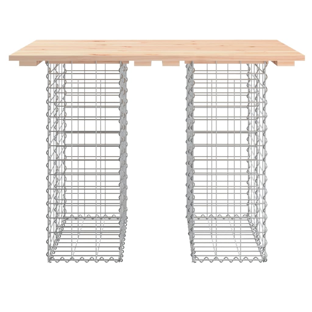 Tuintafel schanskorfontwerp 100x70x72 cm massief grenenhout is nu te koop bij PeponiXL, paradijselijk wonen!