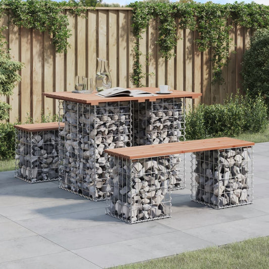 Tuintafel Schanskorfontwerp 100x70x72 cm massief grenenhout is nu te koop bij PeponiXL, paradijselijk wonen!