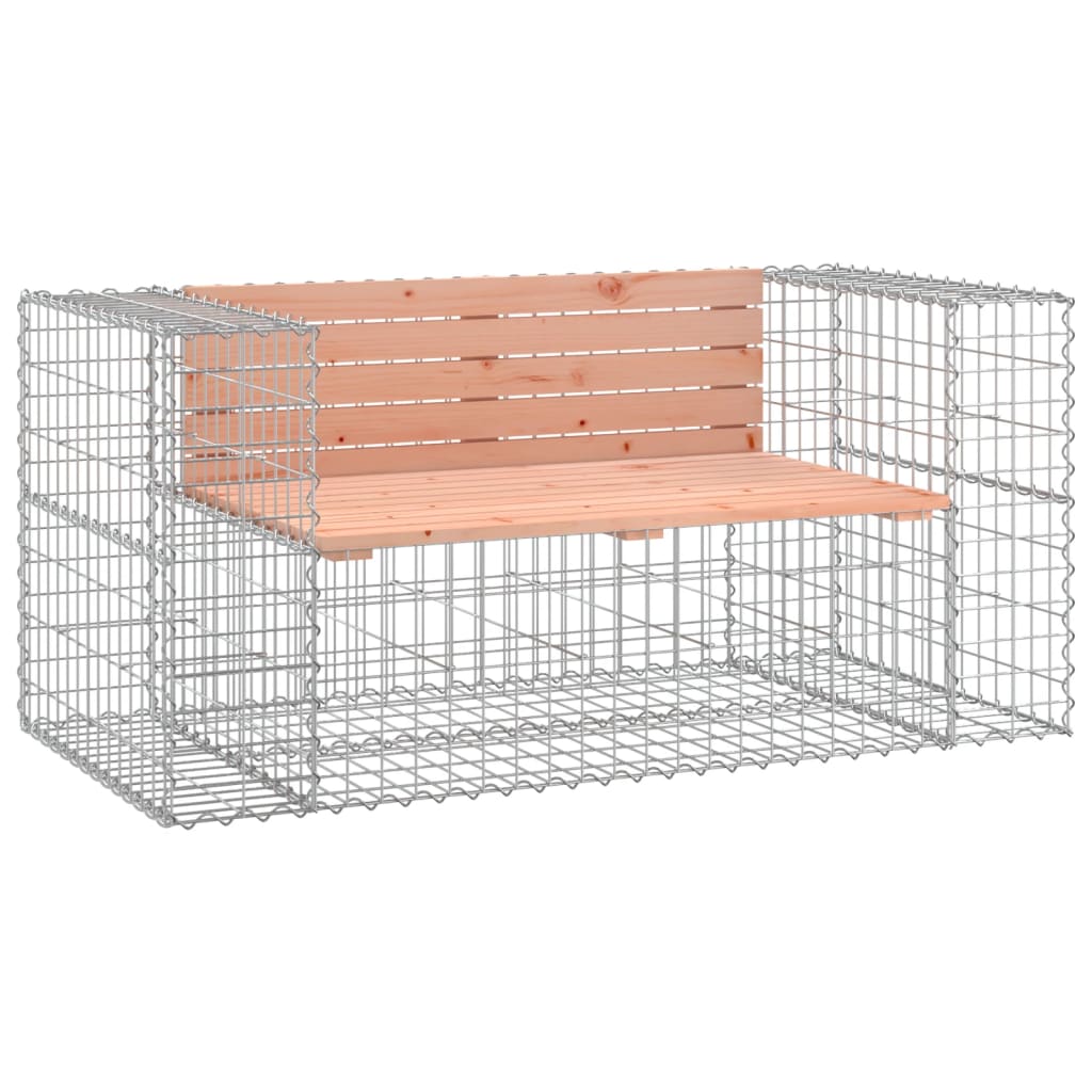 Tuinbank schanskorfontwerp 143x71x65,5 cm massief douglashout