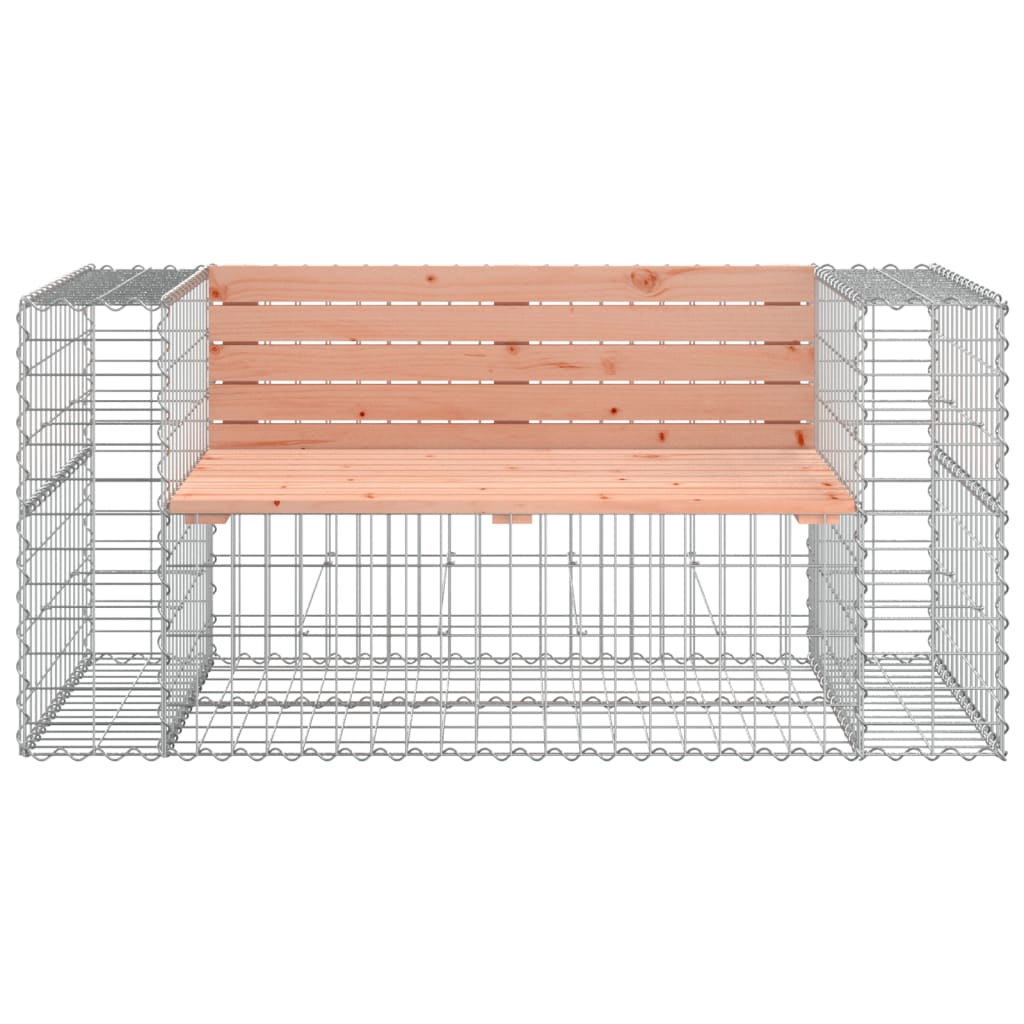 Tuinbank schanskorfontwerp 143x71x65,5 cm massief douglashout