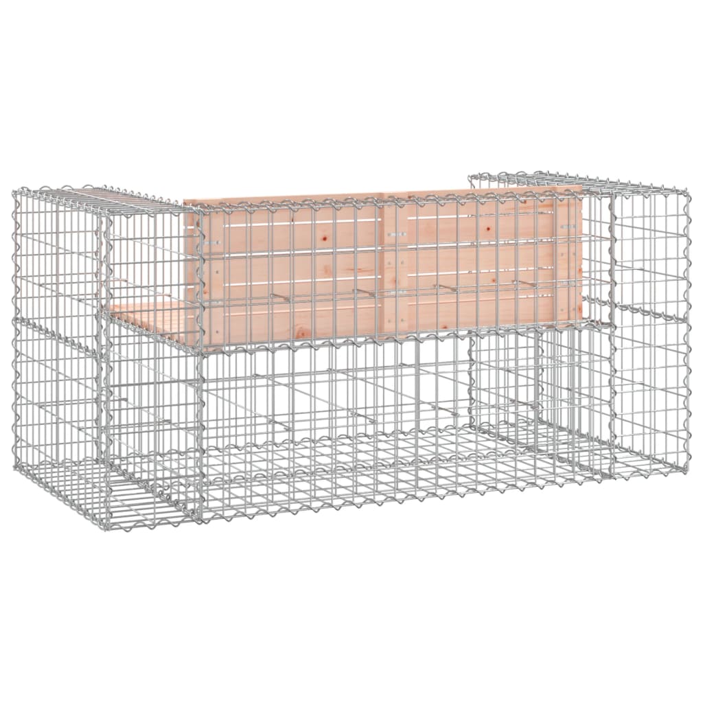 Tuinbank schanskorfontwerp 143x71x65,5 cm massief douglashout
