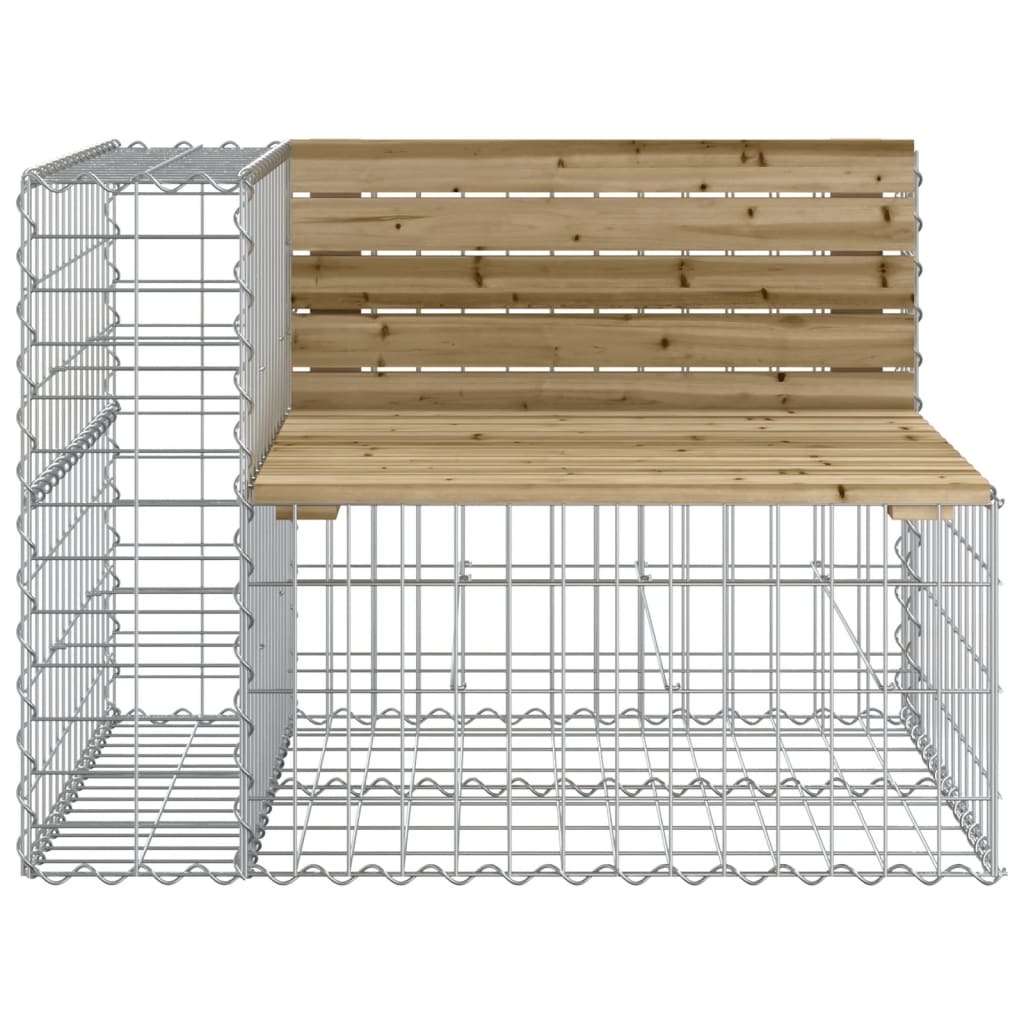 Tuinbank schanskorfontwerp 92x71x65,5 cm geïmpregneerd hout is nu te koop bij PeponiXL, paradijselijk wonen!