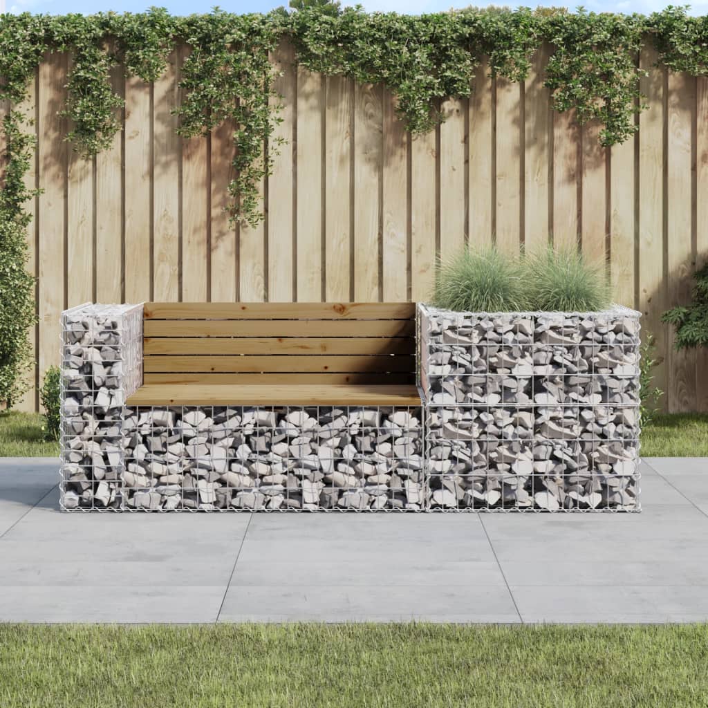 Tuinbank met schanskorf geïmpregneerd grenenhout is nu te koop bij PeponiXL, paradijselijk wonen!