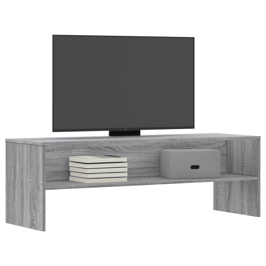 Tv-meubel 120x40x40 cm bewerkt hout grijs sonoma eikenkleurig is nu te koop bij PeponiXL, paradijselijk wonen!