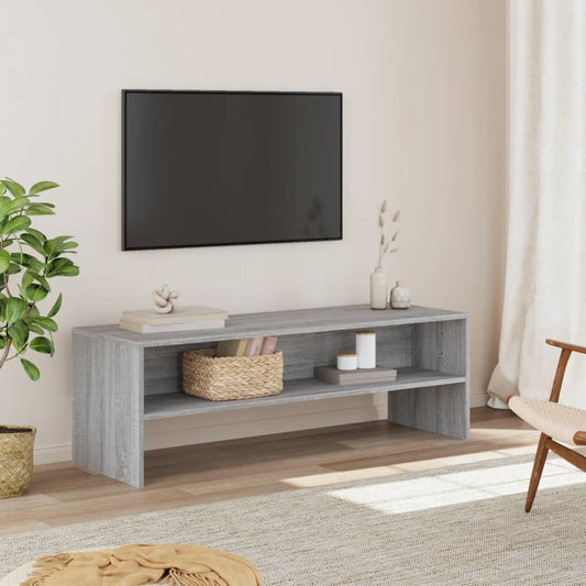 Tv-meubel 120x40x40 cm bewerkt hout grijs sonoma eikenkleurig is nu te koop bij PeponiXL, paradijselijk wonen!