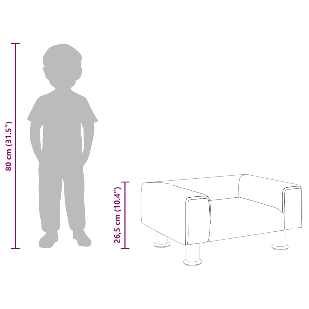 Kinderbank 50x40x26,5 cm fluweel roze is nu te koop bij PeponiXL, paradijselijk wonen!