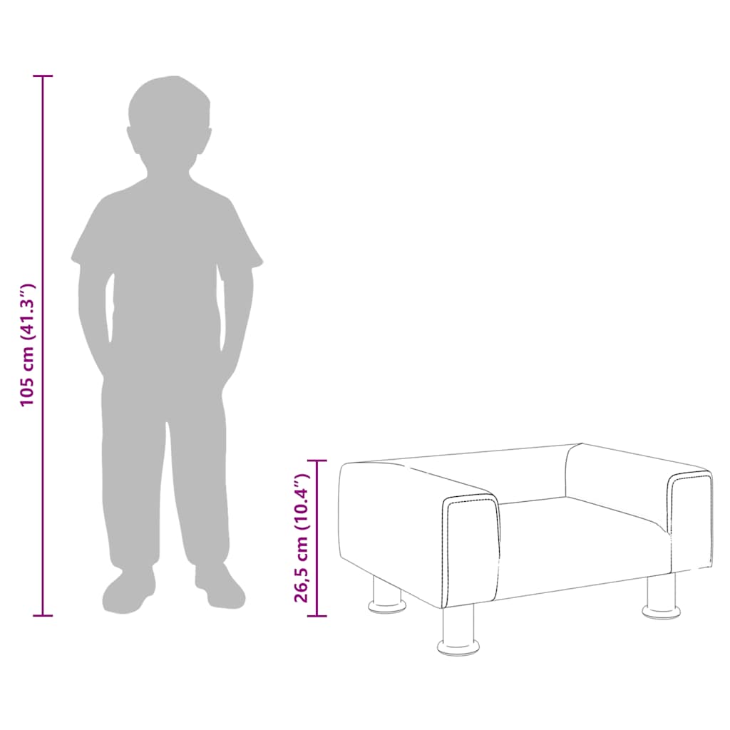 Kinderbank 50x40x26,5 cm fluweel roze is nu te koop bij PeponiXL, paradijselijk wonen!