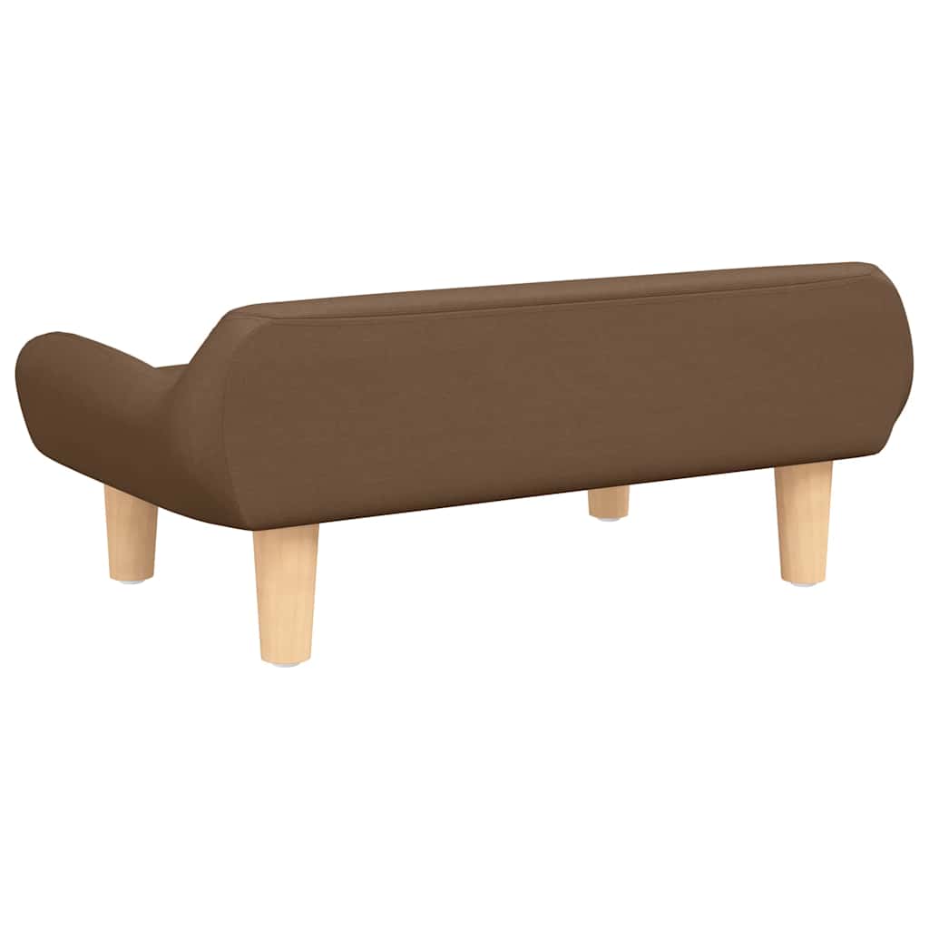 Kinderbank 70x40x24 cm stof bruin is nu te koop bij PeponiXL, paradijselijk wonen!