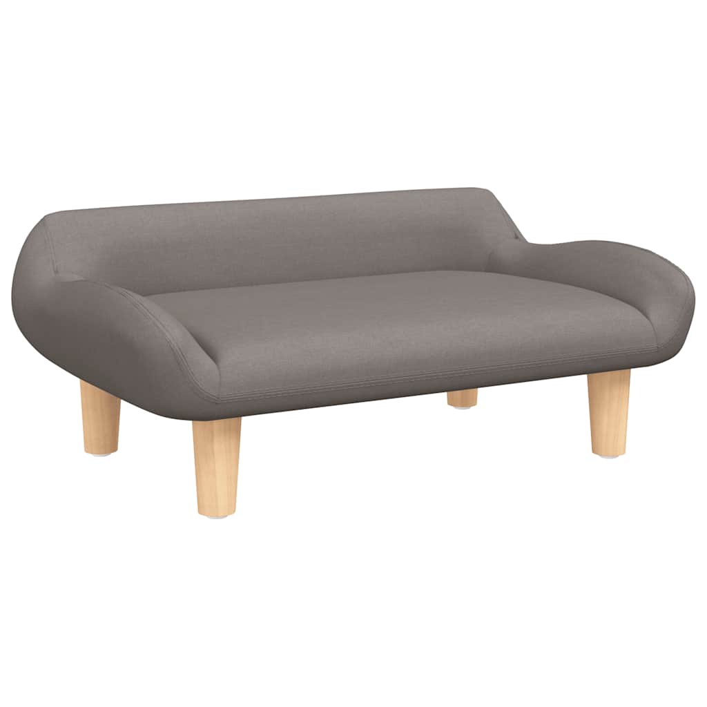 Kinderbank 70x40x24 cm stof taupe is nu te koop bij PeponiXL, paradijselijk wonen!
