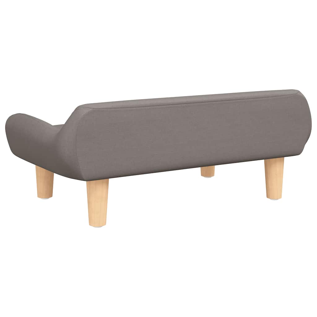 Kinderbank 70x40x24 cm stof taupe is nu te koop bij PeponiXL, paradijselijk wonen!