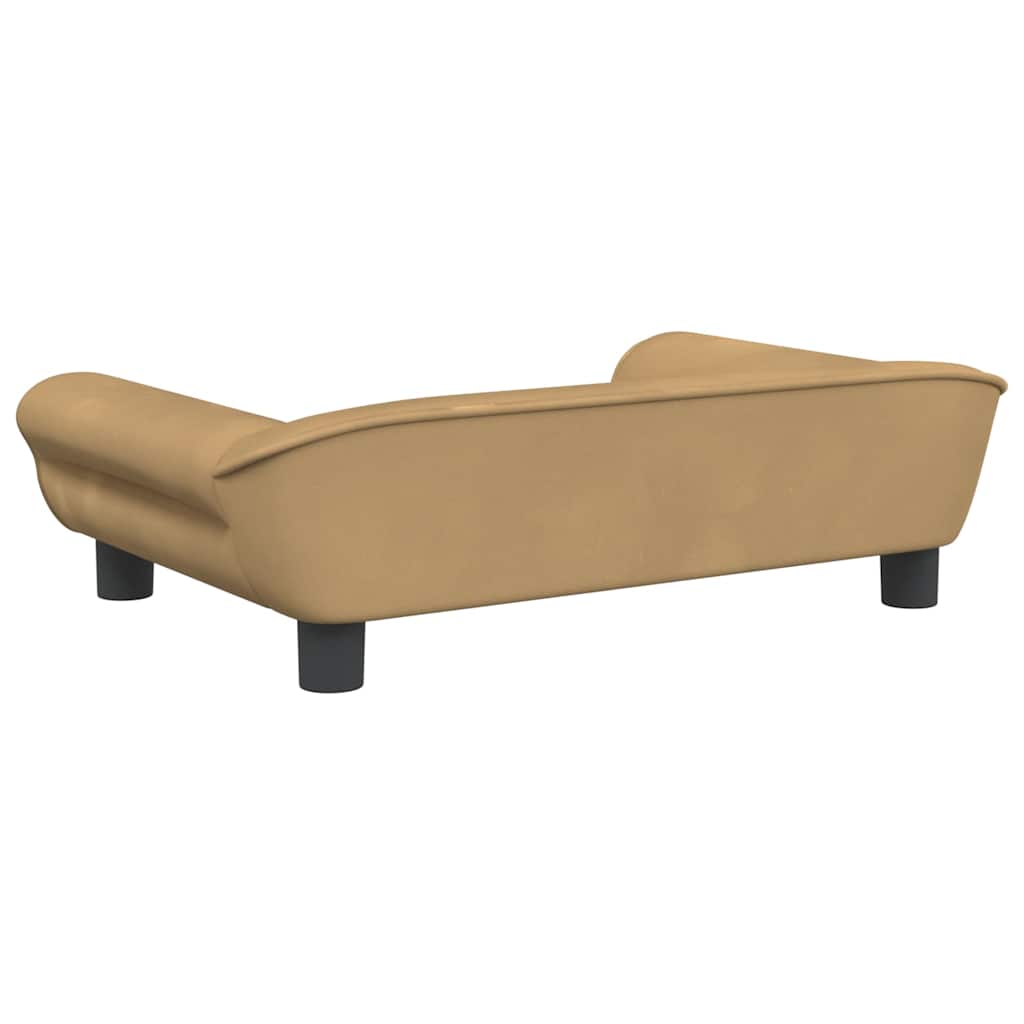 Kinderbank 70x45x26 cm fluweel bruin is nu te koop bij PeponiXL, paradijselijk wonen!