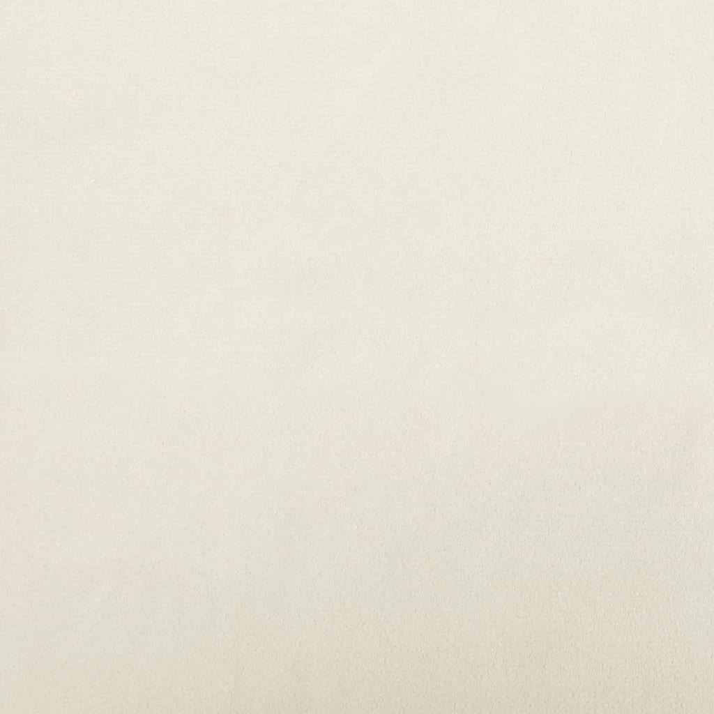 Kinderbank 70x45x26 cm fluweel crèmekleurig is nu te koop bij PeponiXL, paradijselijk wonen!