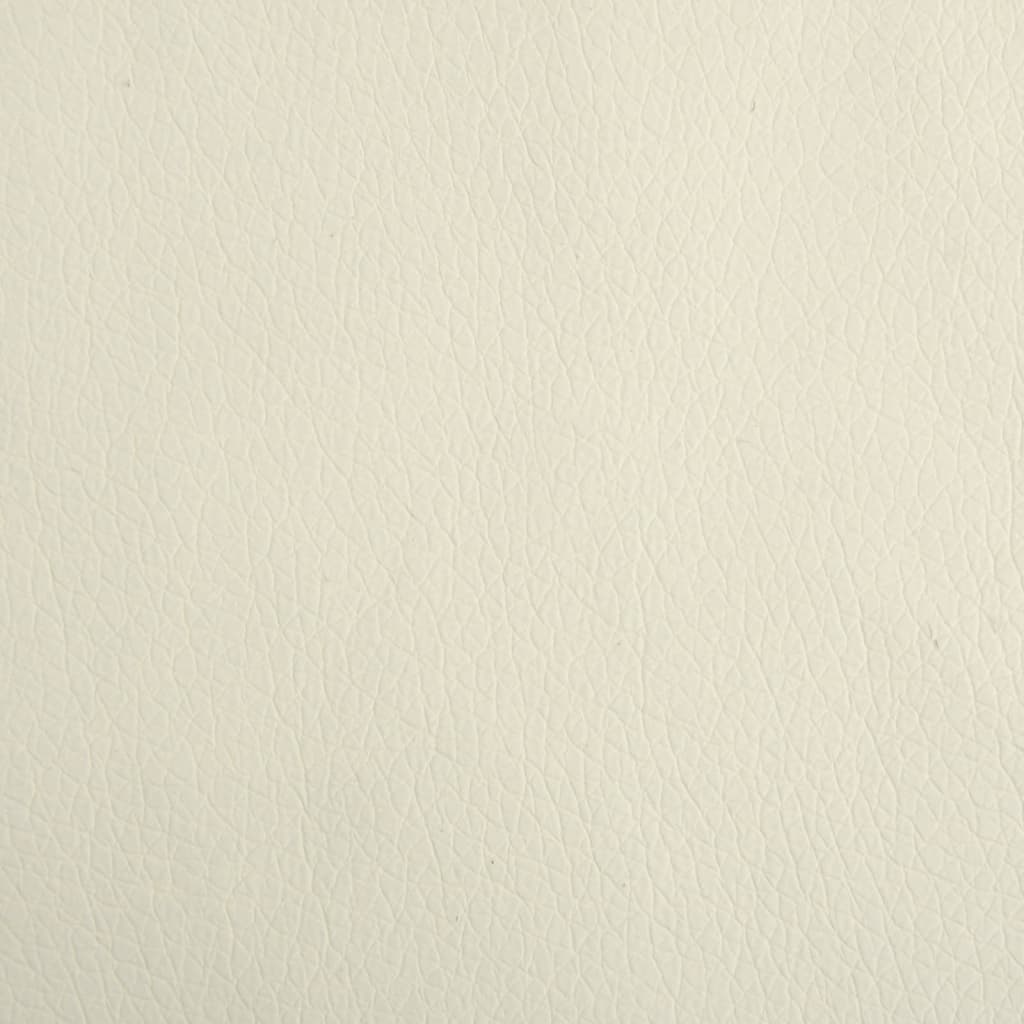 Kinderbank met voetensteun 100x50x30 cm kunstleer crèmekleurig is nu te koop bij PeponiXL, paradijselijk wonen!