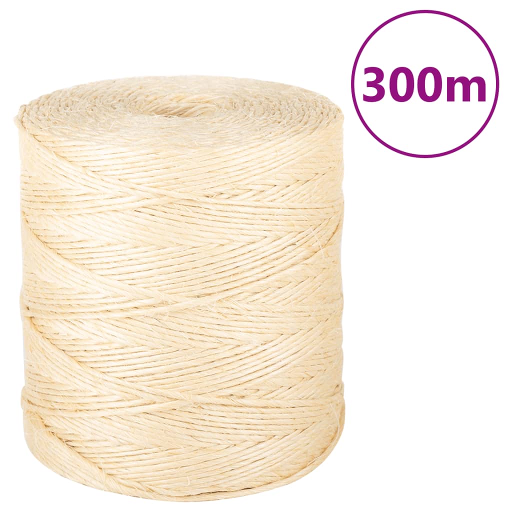 Touw 2 mm 300 m 100% sisal is nu te koop bij PeponiXL, paradijselijk wonen!