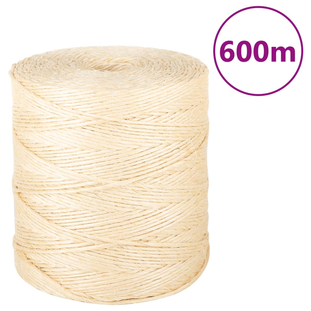 Touw 2 mm 600 m 100% sisal is nu te koop bij PeponiXL, paradijselijk wonen!