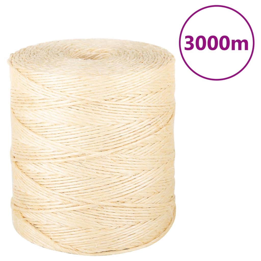 Touw 2 mm 3000 m 100% sisal is nu te koop bij PeponiXL, paradijselijk wonen!