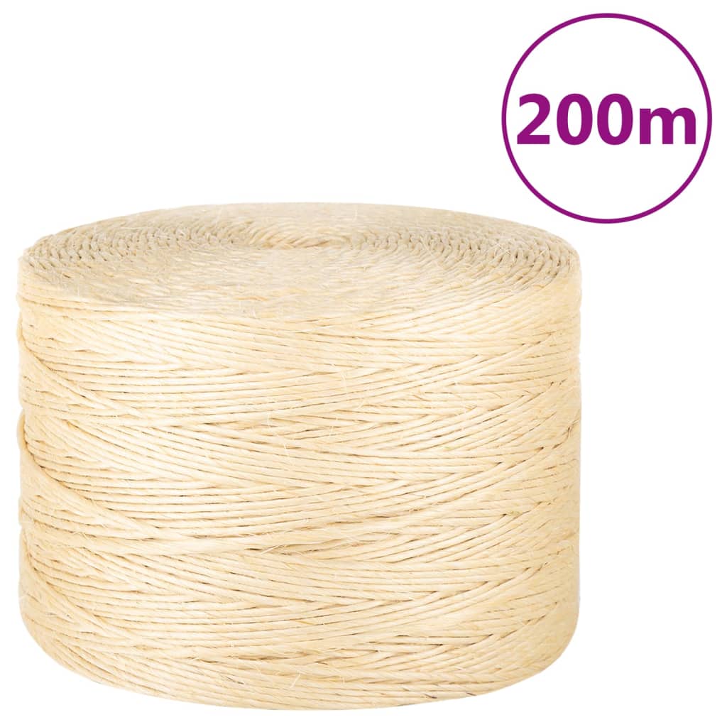 Touw 3 mm 200 m 100% sisal is nu te koop bij PeponiXL, paradijselijk wonen!