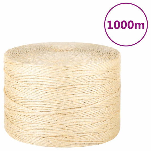 Touw 3 mm 1000 m 100% sisal is nu te koop bij PeponiXL, paradijselijk wonen!