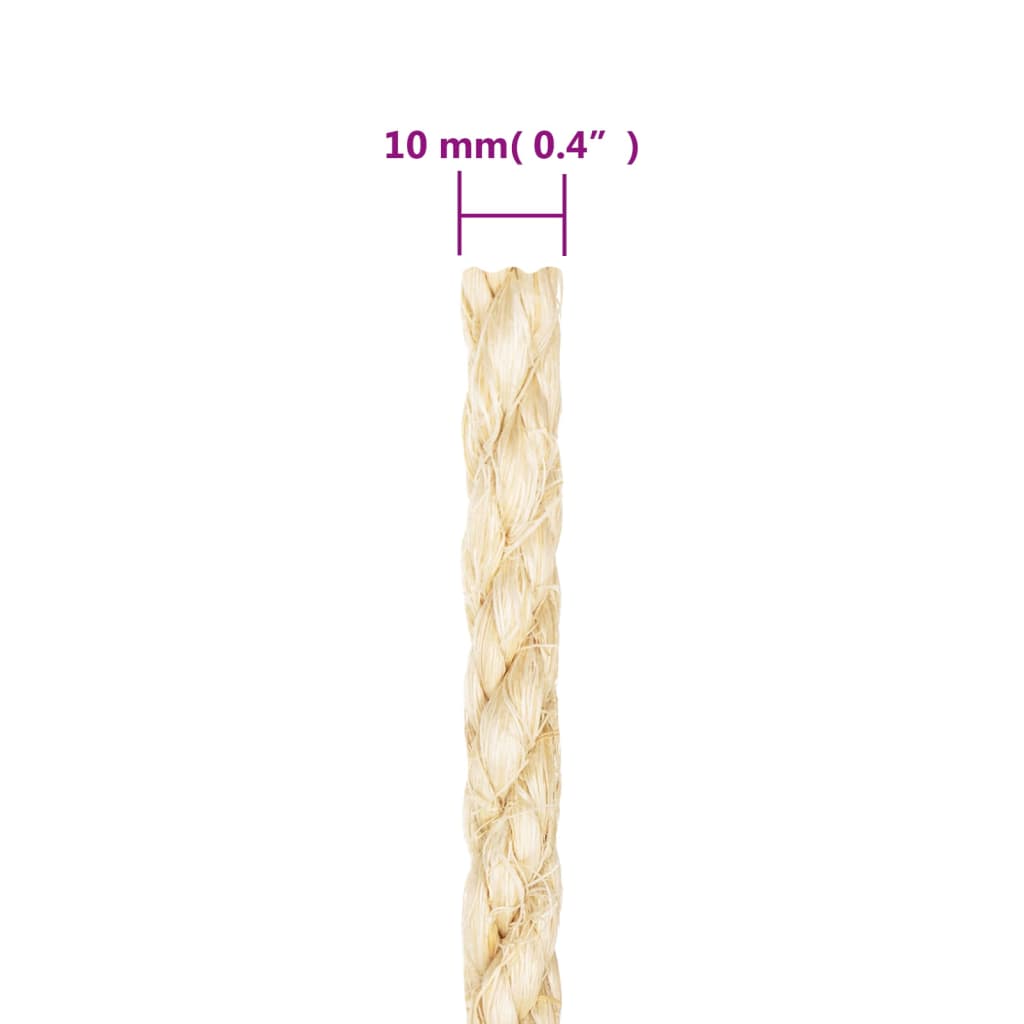 Touw 10 mm 25 m 100% sisal is nu te koop bij PeponiXL, paradijselijk wonen!