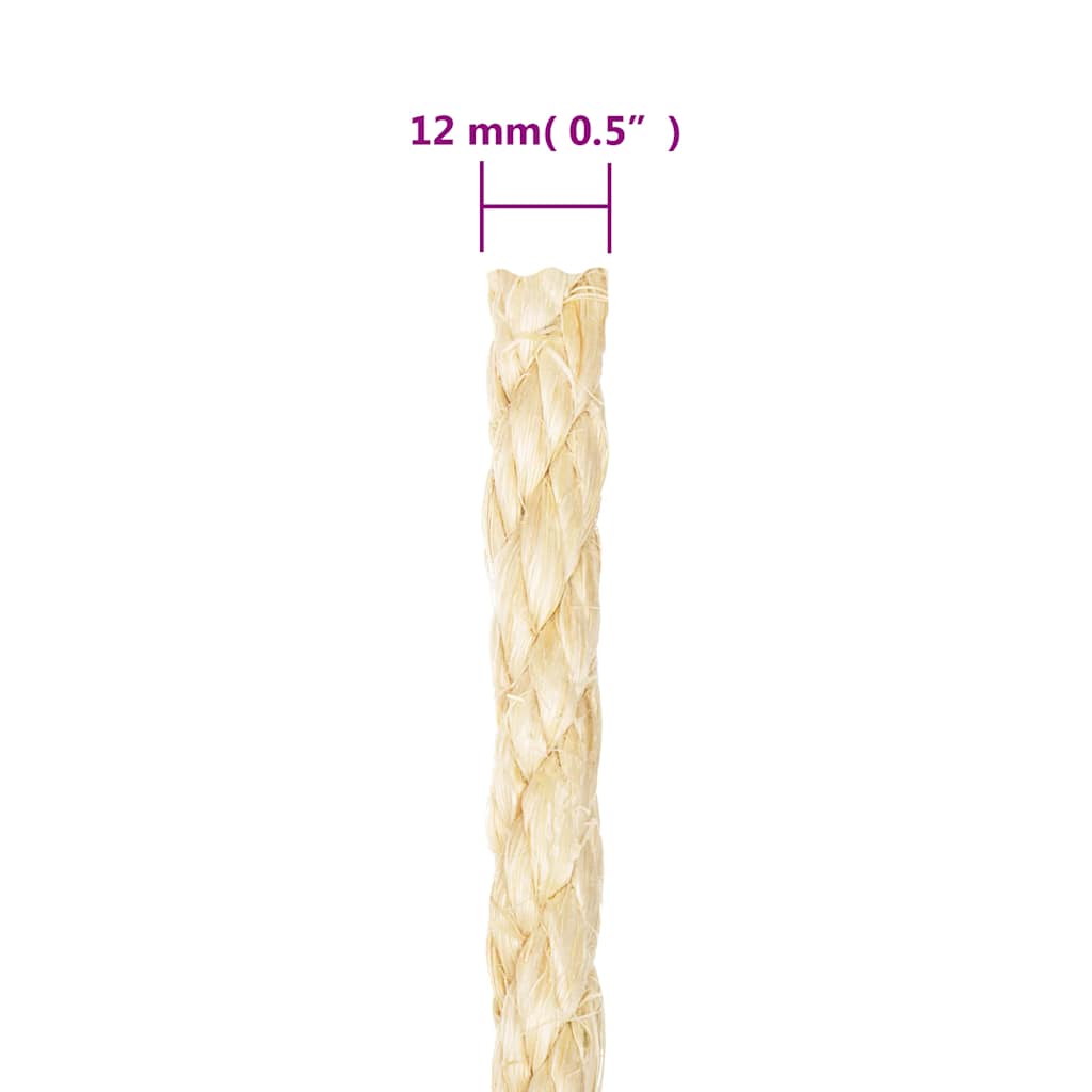 Touw 12 mm 25 m 100% sisal is nu te koop bij PeponiXL, paradijselijk wonen!