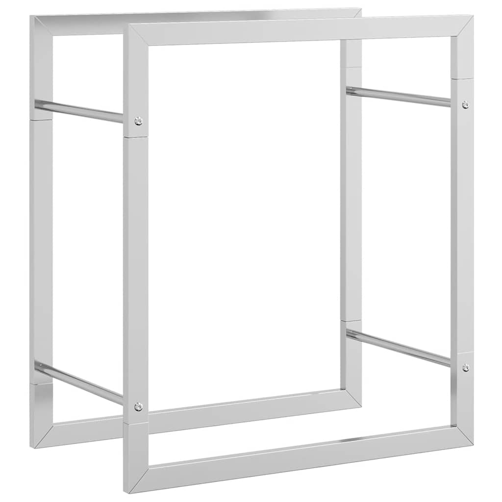 Haardhoutrek 50x28x56 cm roestvrij staal is nu te koop bij PeponiXL, paradijselijk wonen!