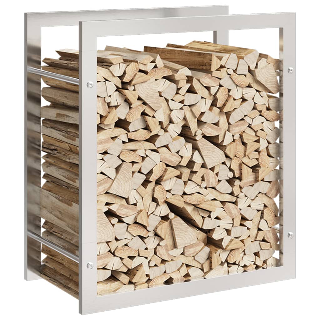 Haardhoutrek 50x28x56 cm roestvrij staal is nu te koop bij PeponiXL, paradijselijk wonen!